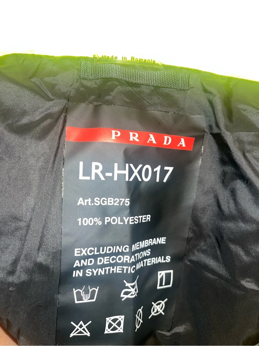 Prada Neon Lime Quilted Puffer Vest